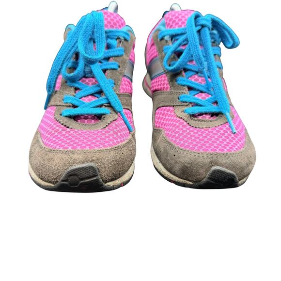 Merrell Womens Size 9.5 Trail Glove 6 Arona Blue Hiking  Merrell Barefoot Women’s 9.5 Pink Brown Blue Trail Sneakers